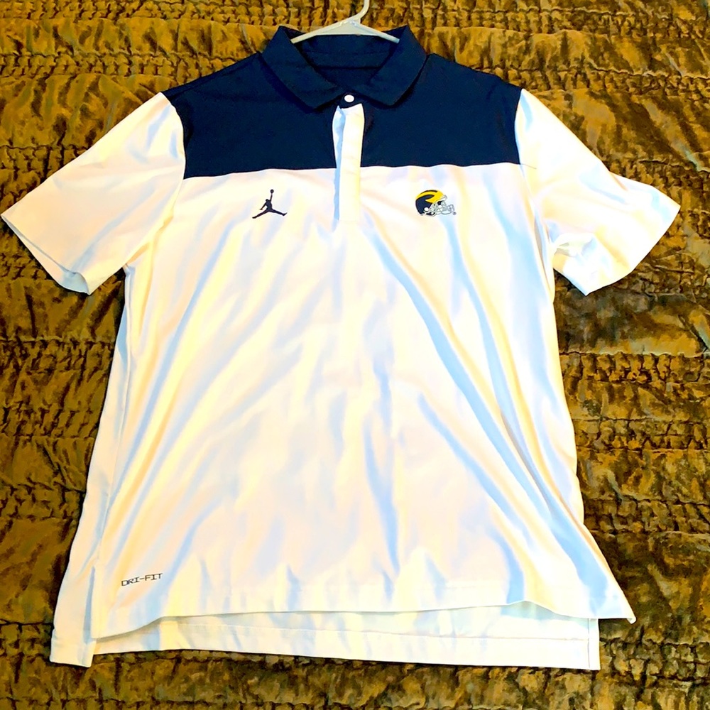 Jordan Michigan Dri fit polo at L